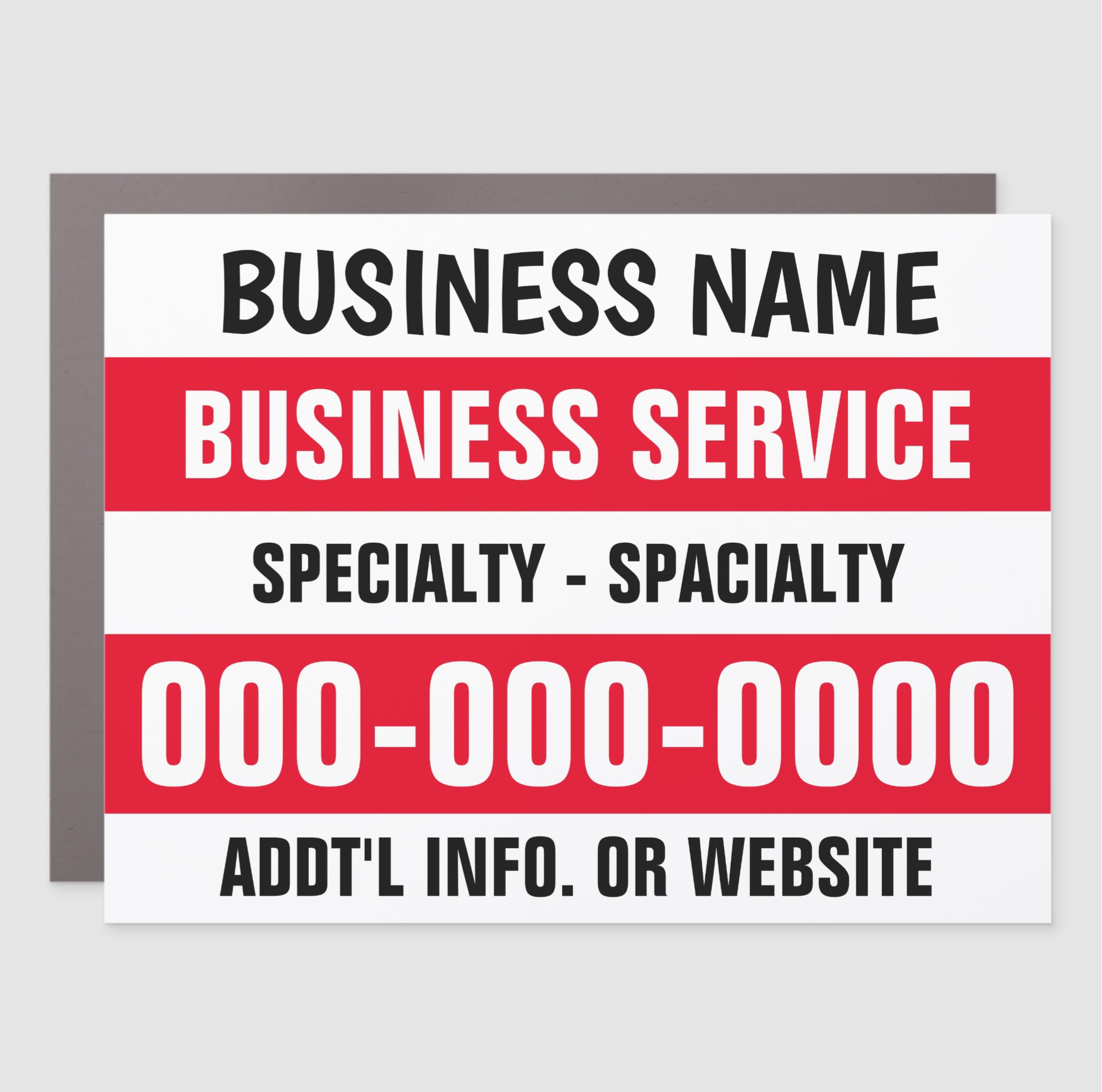 Create Your Own Small Business Car Magnet